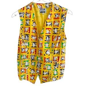 Vintage Iceberg Jeans Cartoon Snoopy Italy Vest